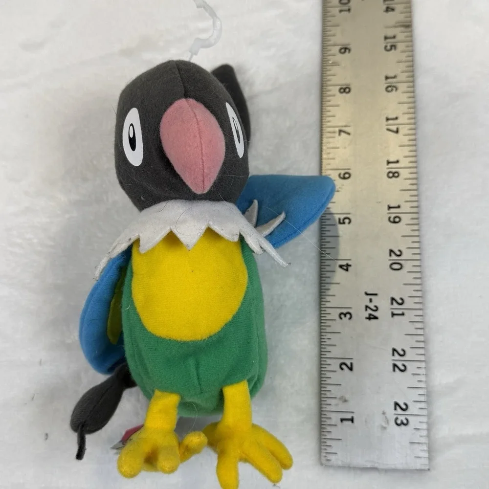 Jakks Pacific 2007 Pokemon Chatot Colorful Bird Parrot Plush 6